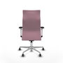 Piqueras Y Crespo Sillón Albacete Rose avec mécanisme Sincro et base aluminium