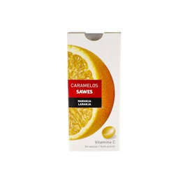 SAWES Caramels Balsamiques Orange et Vitamine C sans sucre 22g