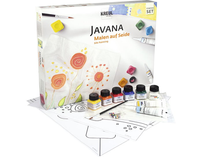 Kreul Kit de peinture pour soie Le monde de la peinture sur soie