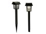 Ibergarden Balise Solaire Carrée Noire en Plastique 6.7x26x6.7 cm (Set de 24)