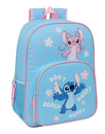 Safta Sac à dos transformable chariot Stitch "Happy" 33 x 42 x 14 cm pour enfant à partir de 3 ans