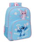 Safta Sac à dos transformable chariot Stitch "Happy" 33 x 42 x 14 cm pour enfant à partir de 3 ans