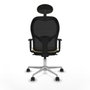 Piqueras y Crespo Chaise de Bureau avec Appui-tête Jorquera 1D086N1 Crème