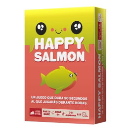 Asmodee Happy Salmon - Jeu de Cartes Familial à Partir de 6 Ans - Version Espagnole - 96 Cartes - Partie Rapide de 90 Secondes