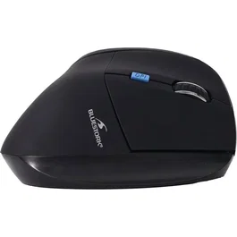 Bluestork Souris Ergonomique Sans Fil ERGO Rechargeable Noir et Touches Bleues