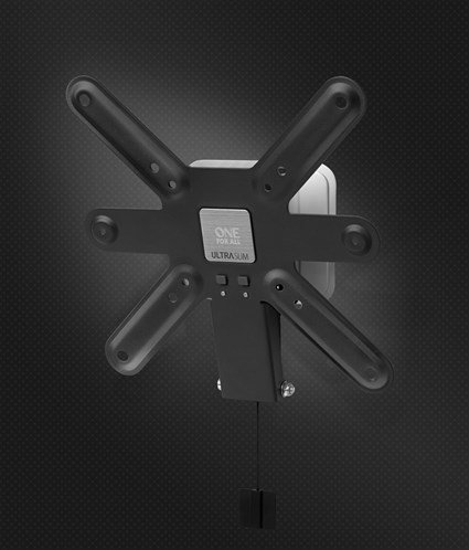 One For All WM6221 Support mural TV inclinable ultra mince pour écrans de 13 à 43 pouces - Verrouillage automatique