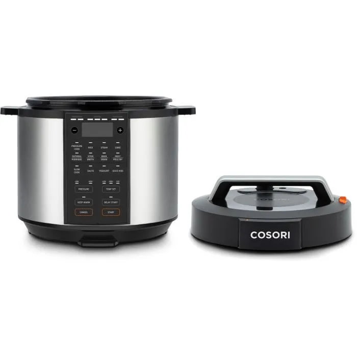 Cosori Multicuiseur - 5.7L - 12 Programmes de Cuisson - Jusqu'à 180°C - 1100W - Appareil 9-en-1 avec Écran LED et Livre de Recettes
