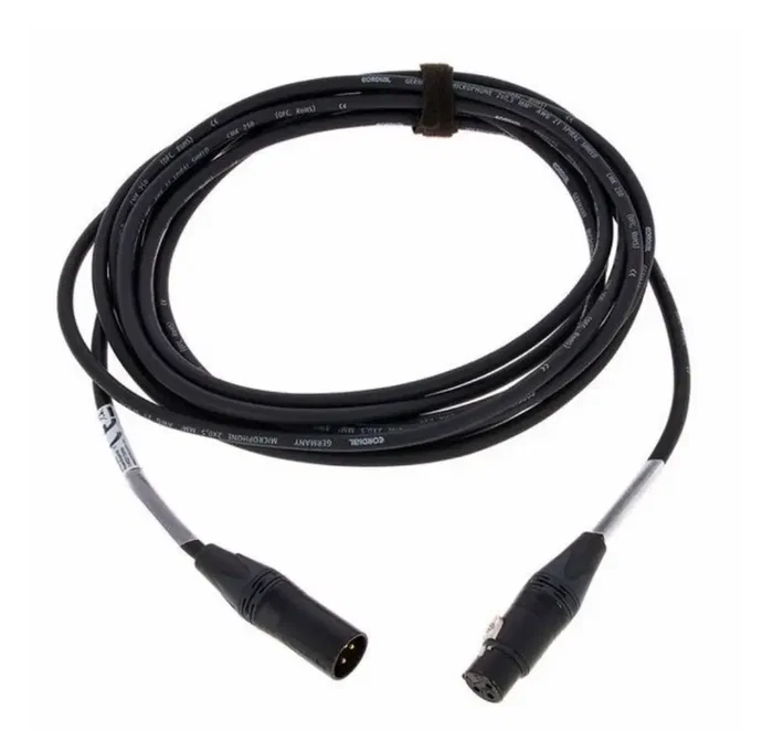 CORDIAL Câble Microphone XLR 5 m Doré