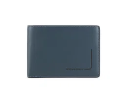 Piquadro Portefeuille Homme en Cuir Bleu avec Porte-Clés PU257PQJR Collezione
