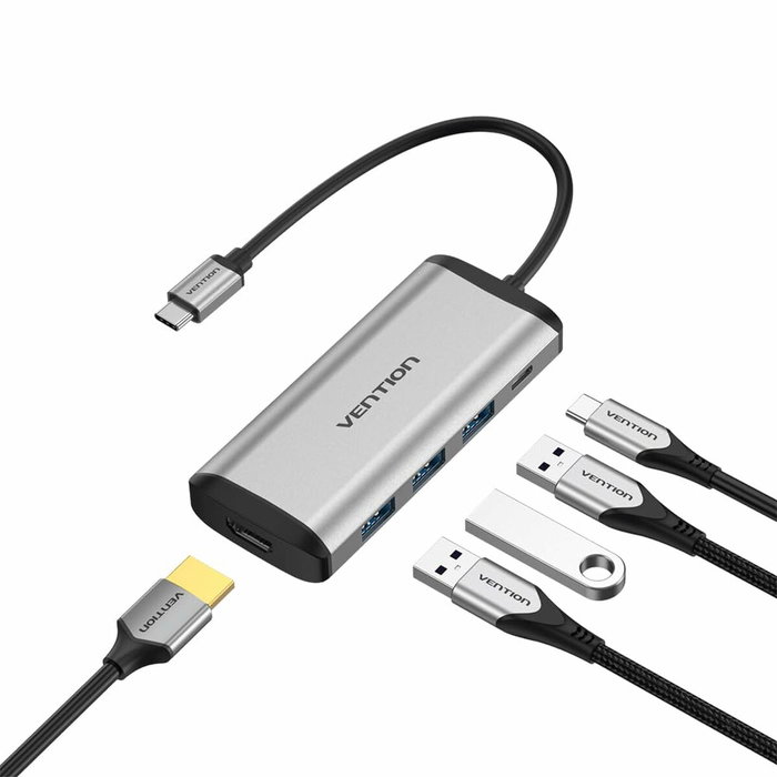 Hub USB Vention CNBHB Gris Hub USB Vention CNBHB Gris