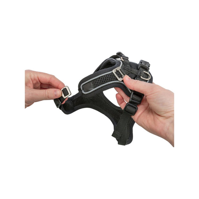 Harnais pour Chien Trixie Premium FlexMesh Noir S-M