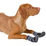 Kerbl ACTIVE - Chaussures pour chien - Protection des coussinets contre gravier, sel et chaussée - Fermeture scratch réglable - Taille S - Gris/Noir