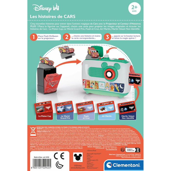 Clementoni Recharge Projecteur Conteur d'Histoires Plus - Les Histoires de Cars