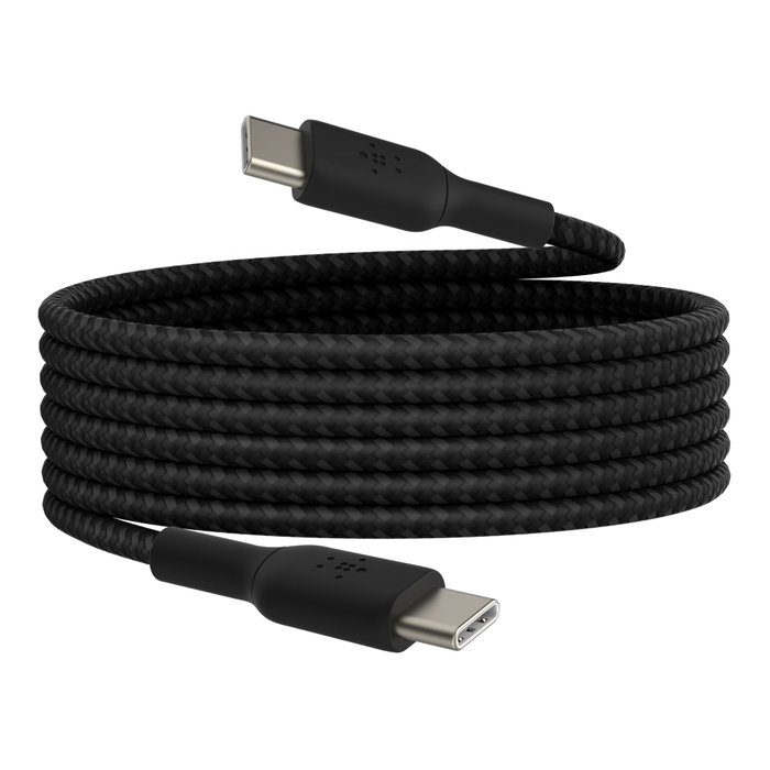 Belkin Câble USB-C vers USB-C tressé 2 m Noir