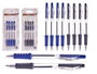 Pincello Set de 4 Stylos à Poussoir Assortis 8 x 21 x 2.5 cm (Set de 24)