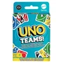 Mattel UNO Teams - Jeu de cartes multicolore, collaboration et travail d'équipe, de 2 à nombreux joueurs, pour enfants à partir de 7 ans