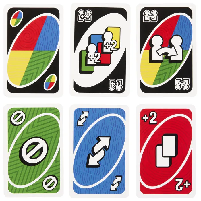 Mattel UNO Teams - Jeu de cartes multicolore, collaboration et travail d'équipe, de 2 à nombreux joueurs, pour enfants à partir de 7 ans