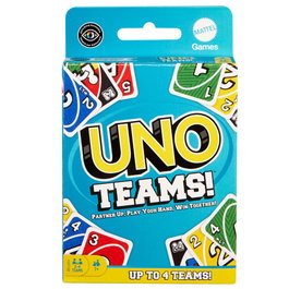 Mattel UNO Teams - Jeu de cartes coopératif