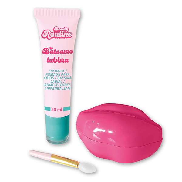 Nice Set de soin pour les lèvres avec baume, masque et applicateur