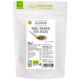 ALGAMAR Sopa Juliana Aux Algues Wakame Bio 150g - Potage Vegan et Biologique