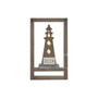 Home ESPRIT Lot de 2 Tableaux avec LED en Bois MDF 30 x 8 x 50 cm