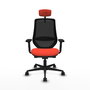 Chaise de Bureau avec Appui-tête Mardos traslack bali Piqueras y Crespo D036N2H Orange Foncé