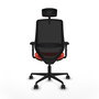 Chaise de Bureau avec Appui-tête Mardos traslack bali Piqueras y Crespo D036N2H Orange Foncé