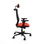 Chaise de Bureau avec Appui-tête Mardos traslack bali Piqueras y Crespo D036N2H Orange Foncé