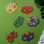 Party Time Lot de 6 Masques de Dinosaure