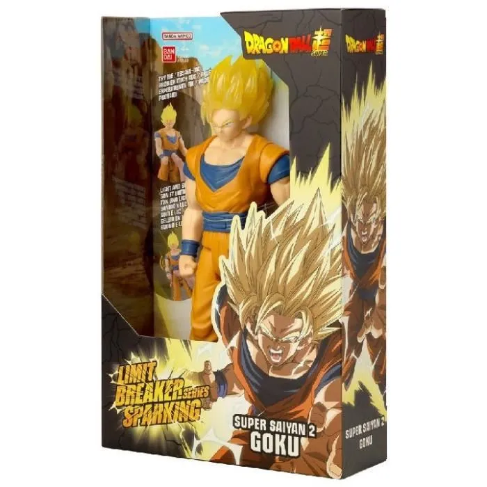 BANDAI Figurine Dragon Ball Super Limit Breaker Super Saiyan 2 Goku 30 cm avec effets sonores et lumineux - Sparking Goku BANDAI Figurine Dragon Ball Super Limit Breaker Super Saiyan 2 Goku 30 cm avec effets sonores et lumineux - Sparking Goku