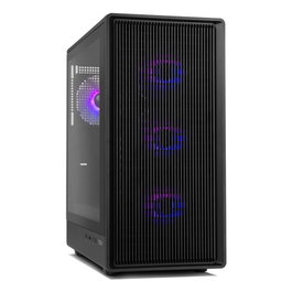 Nox Mesh Infinity Iota Boîte PC Gaming Argent Midi Tower ARGB USB 3.0 Noir