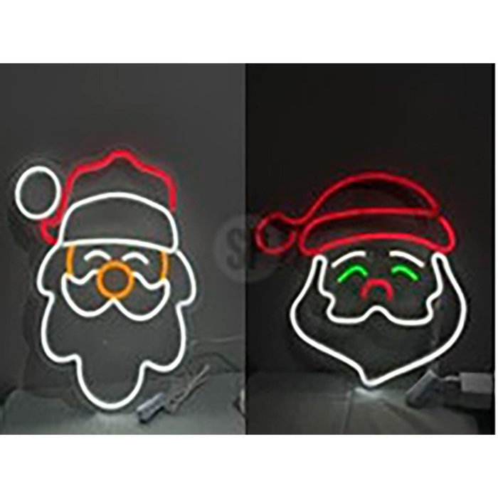 Basics Figurine de Noël néon Père Noël 2 modèles USB avec interrupteur PVC 35x43 cm 40x37 cm Basics Figurine de Noël néon Père Noël 2 modèles USB avec interrupteur PVC 35x43 cm 40x37 cm