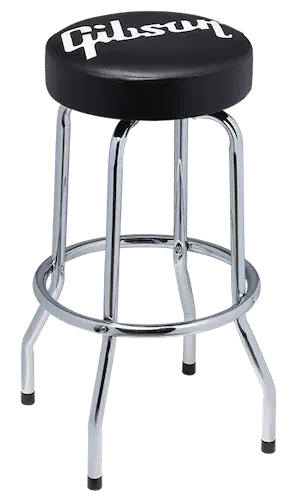 Gibson Premium Playing Stool, Standard Logo, Tall Chrome Gibson Premium Playing Stool, Standard Logo, Tall Chrome