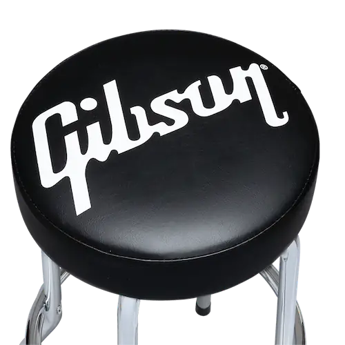 Gibson Premium Playing Stool, Standard Logo, Tall Chrome Gibson Premium Playing Stool, Standard Logo, Tall Chrome