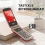 Téléphone portable pour personnes âgées SPC 2339R Rouge 128 GB