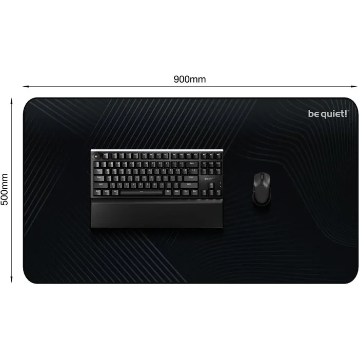 Be Quiet Mousepad XL Noir 900x500mm