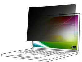 3M Filtre de Confidentialité Écran pour PC portable 13.3" 16:10 - 294x196mm - Réduction lumière bleue, Anti-reflets, 60°, Tactile, Technologie Nanolouver, 85% luminosité