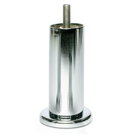 Q&Q Paola M8 - Patte de meuble en métal chromé, hauteur 100 mm, pour canapé ou mobilier, filetage M8