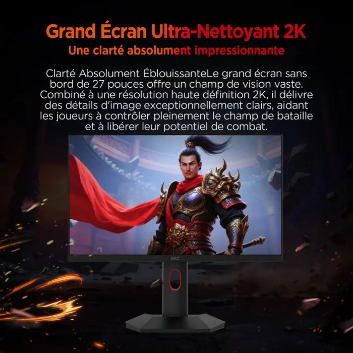 HKC G27H2P Ecran PC Gamer 27'' QHD 200Hz Fast IPS