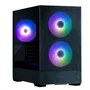 Zalman P30 AIR - Boîtier PC Mini Tour Noir sans Alimentation - Compatible Micro ATX/Mini-ITX - 3 Ventilateurs 140mm A-RGB - Façade Mesh - Ports USB-C, USB 3.0, HD Audio