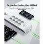 Belkin BSV804VF2M-V2 Multiprise 8 Prises et 2 Ports USB-A, Blanche
