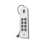 Belkin BSV804VF2M-V2 Multiprise 8 Prises et 2 Ports USB-A, Blanche