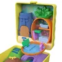 Mattel Polly Pocket - Coffret Maison-Ananas de Bob l'éponge avec Patrick et Gary l'escargot, 7 accessoires inclus