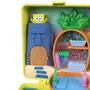 Mattel Polly Pocket - Coffret Maison-Ananas de Bob l'éponge avec Patrick et Gary l'escargot, 7 accessoires inclus