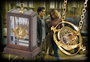 The Noble Collection Réplique du Retourneur de Temps Harry Potter avec pendentif plaqué or 24 carats
