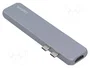 LOGILINK Hub USB 3.0 Argent avec lecteurs de cartes et ports USB
