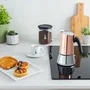 Bialetti Cafetière italienne New Venus, 6 tasses 0.24L, en cuivre, compatible induction, conception élégante pour café aromatique