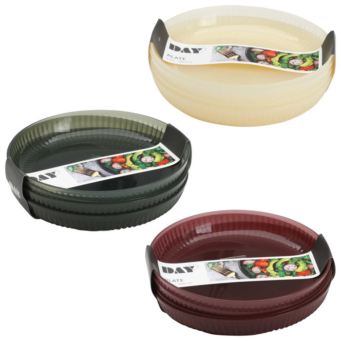 Day Jeu de 4 assiettes de dessert de 20 cm