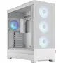 Fractal Design Pop XL Air RGB White TG Clear Tint Boîtier PC ATX - FD-C-POR1X-01 - 4 Ventilos RGB, Contrôleur, Support 360/280 mm