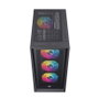 Einarex P600 Boîtier Gaming RGB ATX Verre Trempé Noir